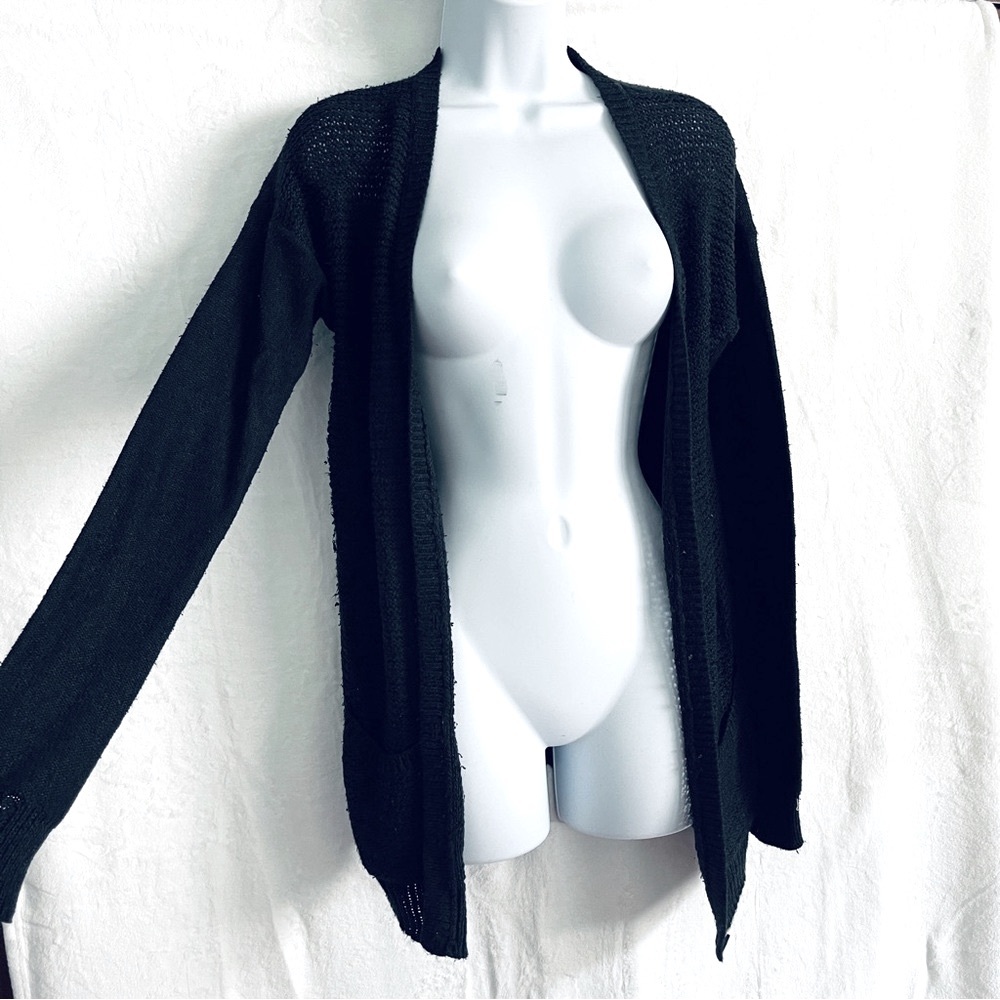 Gilly Hicks • Women's Black Button Front Sweater